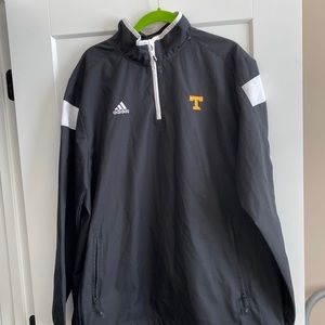Adidas 1/4 Zip Pull Over Sz L Univ of Tennessee.